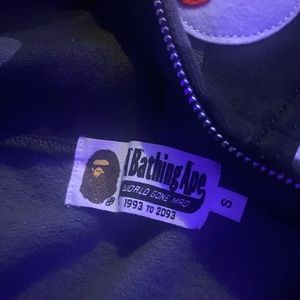 Bape camo zip-up hoodie